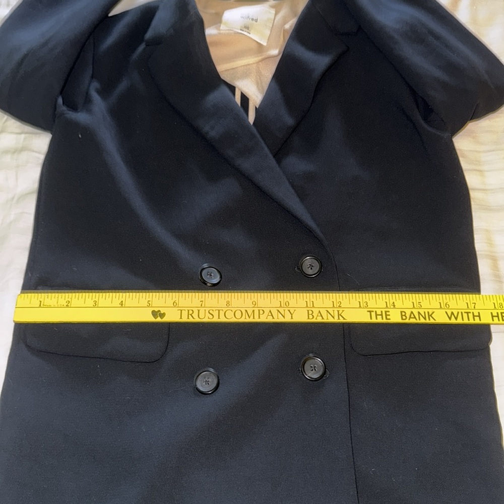 Wilfred navy double breasted blazer size xxs - Picture 13 of 15